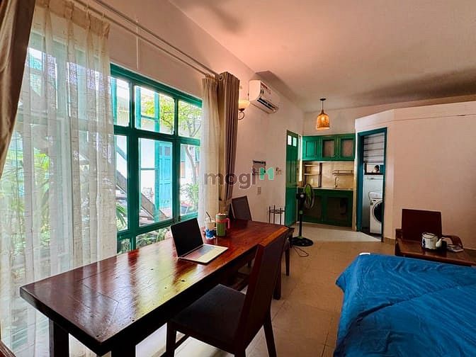 Hình ảnh [Q]🏡🌹 CĂN STUDIO TONE VINTAGE!🍀! Máy giặt riêng, nhận pet nhỏ!
