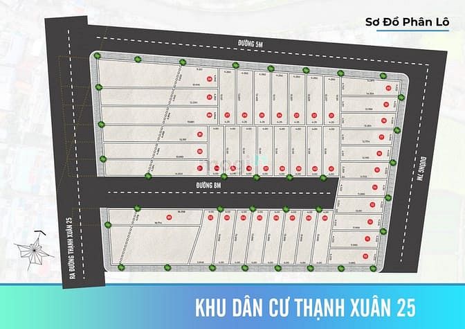 Hình ảnh Bán đất giá rẻ KDC Thạnh Xuân 25 – Vị trí vàng, giá tốt – Quận 12