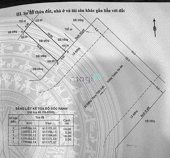 Hình ảnh Bán đất thổ cư mặt tiền trương gia mô Q.2 giá 17,5 tỷ