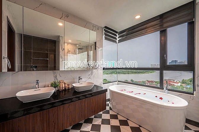 Hình ảnh D’Edge Thảo Điền tầng cao, 4 phòng ngủ, view sông, thang máy riêng