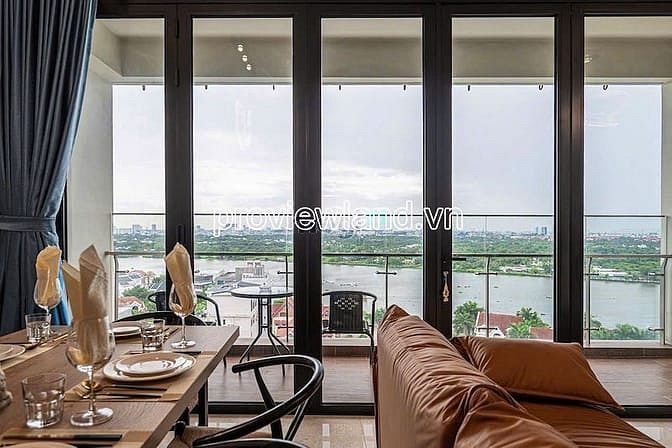 Hình ảnh D’Edge Thảo Điền tầng cao, 4 phòng ngủ, view sông, thang máy riêng