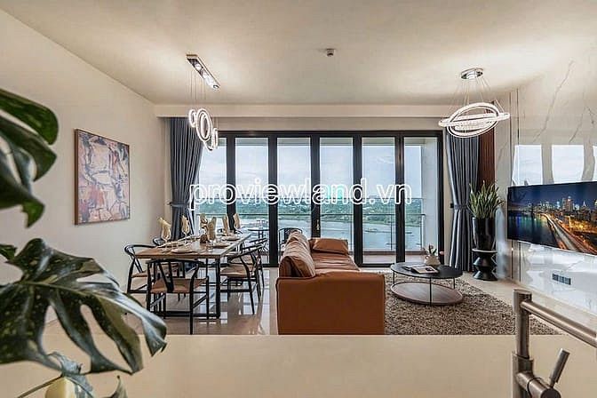 Hình ảnh D’Edge Thảo Điền tầng cao, 4 phòng ngủ, view sông, thang máy riêng
