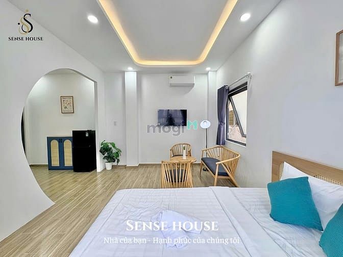 Hình ảnh Cho thuê Trang Chủ MB66.COM / Đăng Ký Tặng 66K 1PN máy giặt riêng full nội thất mới có thang máy