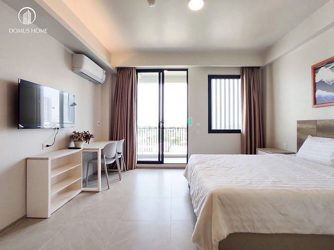 Hình ảnh Chdv studio bancong FNT cao cấp, gần Lotte-Rmit-Tdtu dễ đi sang q4-q1