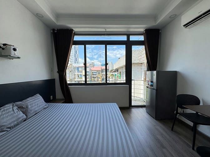 Hình ảnh Studio Hoàng Sa Q1 – view kênh, full nội thất, chỉ 6tr5