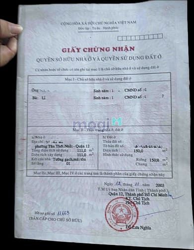 Hình ảnh Bán đất TẶNG DÃY TRỌ 6 PHÒNG THU NHẬP 10TR/THÁNG – Quận 12 – Nhỉnh 7 T