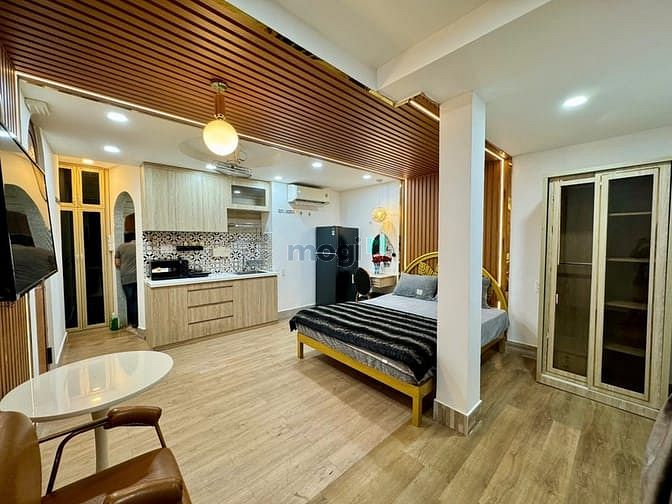 Hình ảnh Studio full nội thất ban công lớn Nguyễn Thái Bình Q1 ngay phố đi bộ