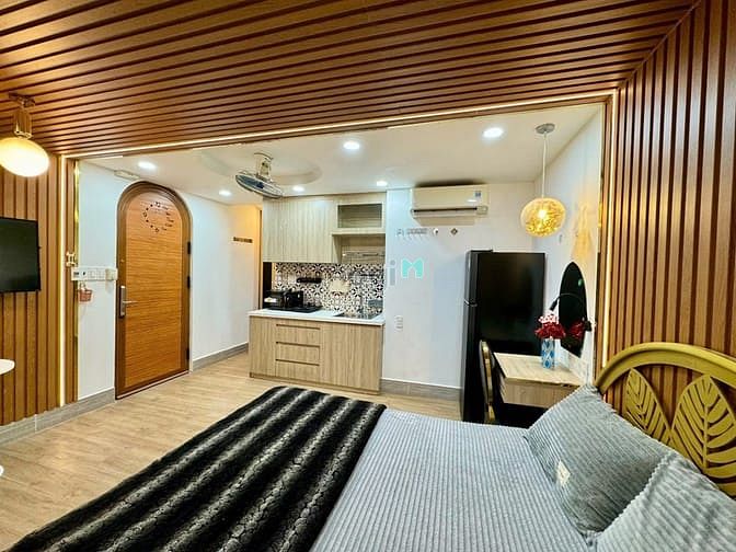 Hình ảnh Studio full nội thất ban công lớn Nguyễn Thái Bình Q1 ngay phố đi bộ