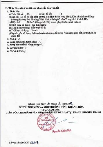 Hình ảnh VHO151 Bán lô đất mặt tiền đường Bùi Huy Bích Bắc Nha trang