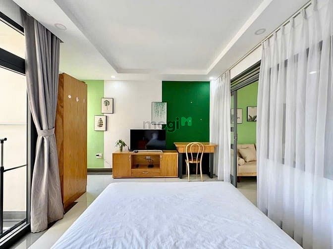 Hình ảnh [Q2] CHO THUÊ🏡 1PN CAO CẤP - Máy giặt riêng🔥🌸, ban công, dọn phòng!