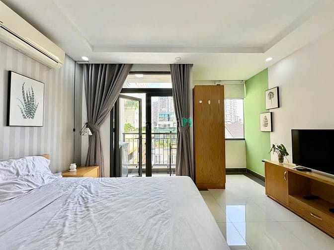 Hình ảnh [Q2] CHO THUÊ🏡 1PN CAO CẤP - Máy giặt riêng🔥🌸, ban công, dọn phòng!