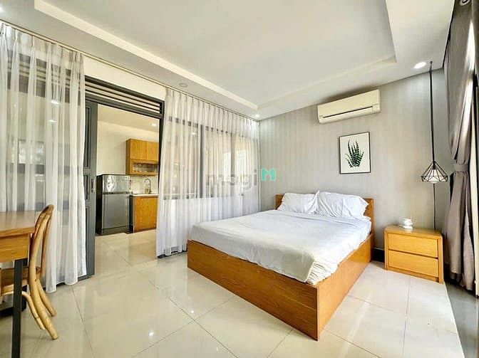 Hình ảnh [Q2] CHO THUÊ🏡 1PN CAO CẤP - Máy giặt riêng🔥🌸, ban công, dọn phòng!