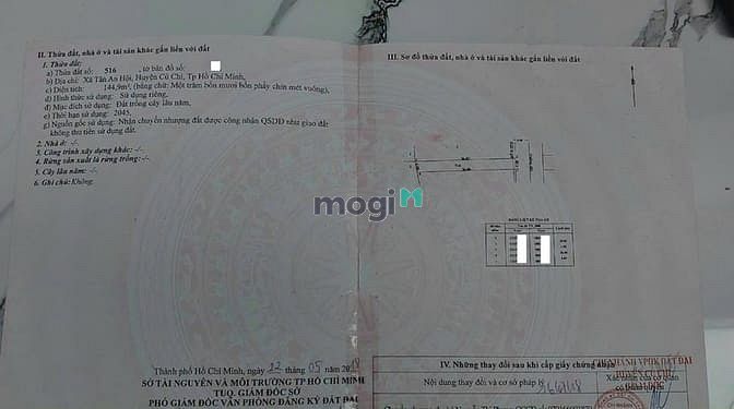 Hình ảnh Nhà cấp 4, SHR, Xã Tân An Hội, 145m2, Chỉ 1 tỷ 140.