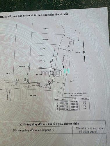 Hình ảnh Bán lô đất rẻ đẹp 142/7 đường số 1 Gò Vấp (Kênh Tham Lương)