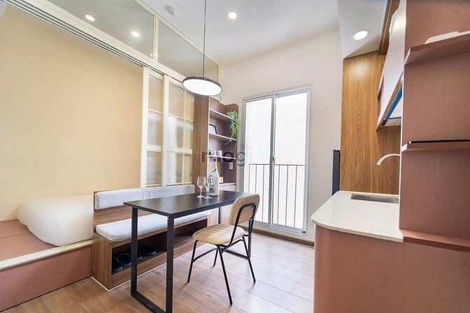 Hình ảnh Căn Hộ 1PN Cao Cấp Quận 3_40m2_Bancol_Giặt Riêng_Gần Cv Lê Thị Riêng