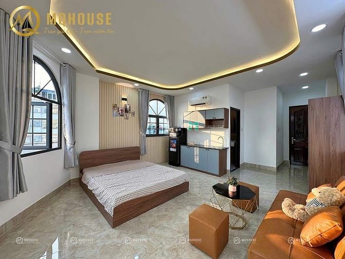 Hình ảnh Mb6623 nạp rút nhanh chóng ban công full nội thất ở Nơ Trang Long, ĐH Văn Lang Bình Thạnh