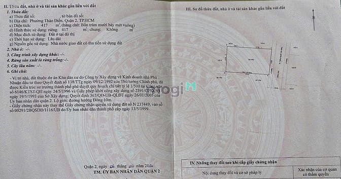 Hình ảnh Đất xây villa mt Nguyễn Văn Hưởng, Thảo Điền, khu biệt lập, 417m2