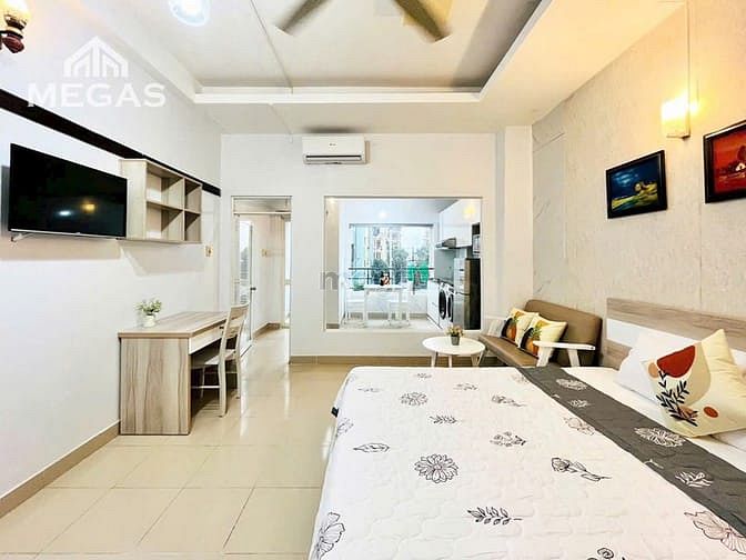 Hình ảnh Căn Hộ Tách Bếp Full Nội Thất Ngay Chợ Bà Chiểu - Ngã Tư Hàng Xanh