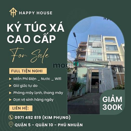 Hình ảnh Ký Túc Xá Cao cấp Quận 5 - Full Nội Thất - Không Phát Sinh Chi Phí
