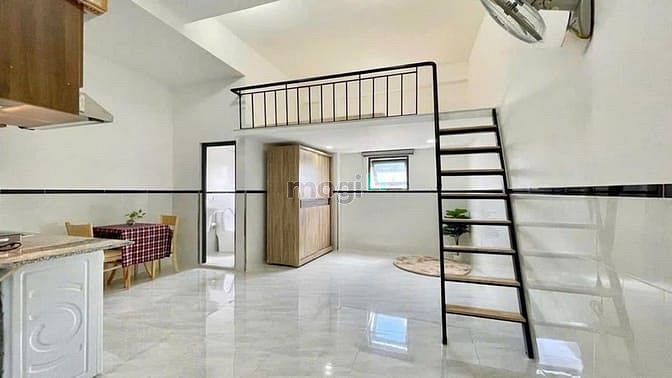 Hình ảnh Phòng Có Gác Full Nội Thất ở Bùi Đình Túy gần ĐH Văn Lang Bình Thạnh