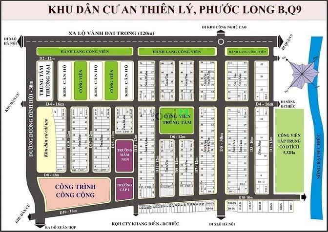 Hình ảnh Bán Lô Đất Mặt Tiền D5 -30m, KDC An Thiên Lý Quận 9