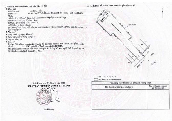 Hình ảnh Bán đất vàng Bình Thạnh, gần trung tâm, 600m2, tiện xây building,...