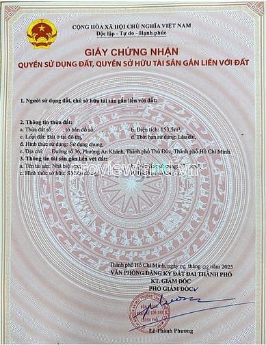 Hình ảnh Bán nhà đất 10x16m đường số 36, An Phú, 153.5m2, chỉ 234 triệu/m²