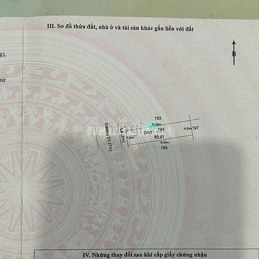Hình ảnh Bán đất thổ cư  Long Hậu, giáp Nhà è