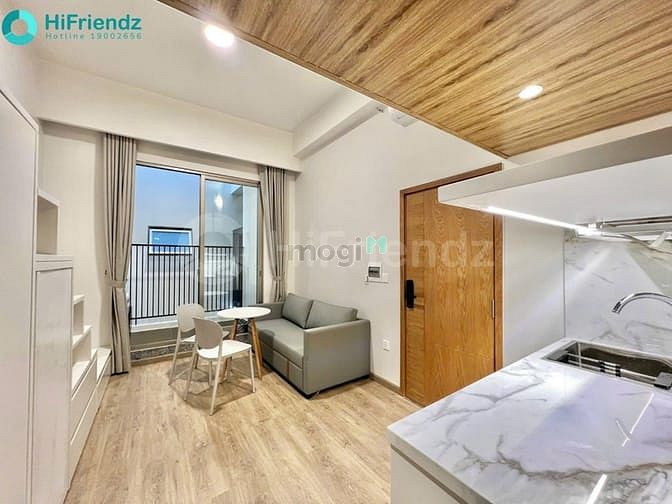 Hình ảnh Duplex, studio ban công, tách bếp, cửa sổ thoáng, 45m2 gần UFM