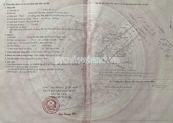 Hình ảnh Bán nhà Quận 1, mặt tiền Hồ Hảo Hớn, gần Bến Thành, 800m2, ngang 12m