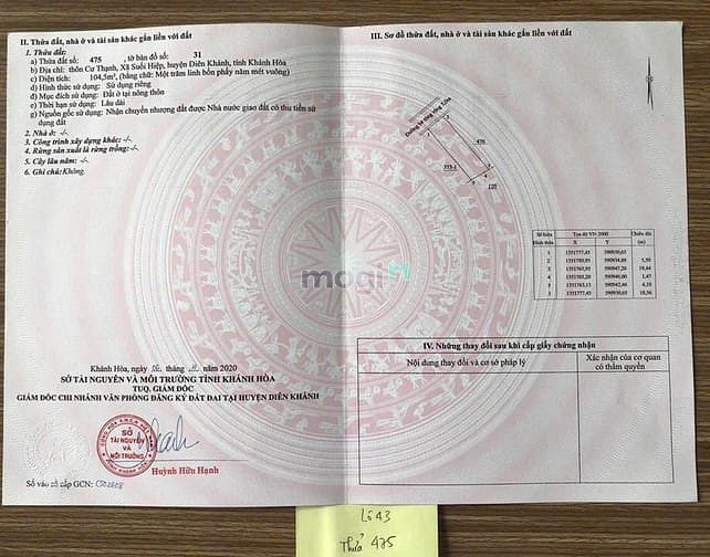 Hình ảnh SH17 Bán đất đường 5m thôn Cư Thạnh xã Suối Hiệp Diên Khánh