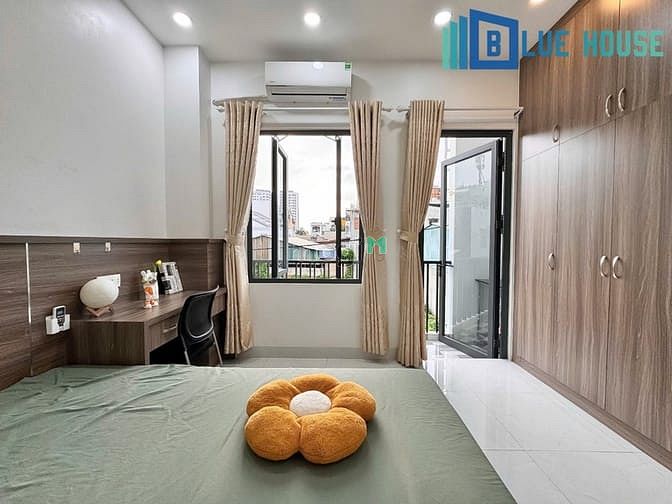 Hình ảnh CHO THUÊ CĂN HỘ Studio BAN CÔNG - FULL nội thất chỉ tính điện