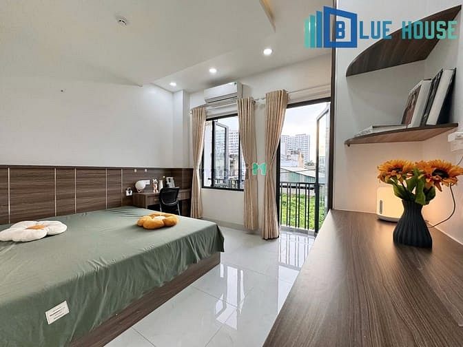 Hình ảnh CHO THUÊ CĂN HỘ Studio BAN CÔNG - FULL nội thất chỉ tính điện