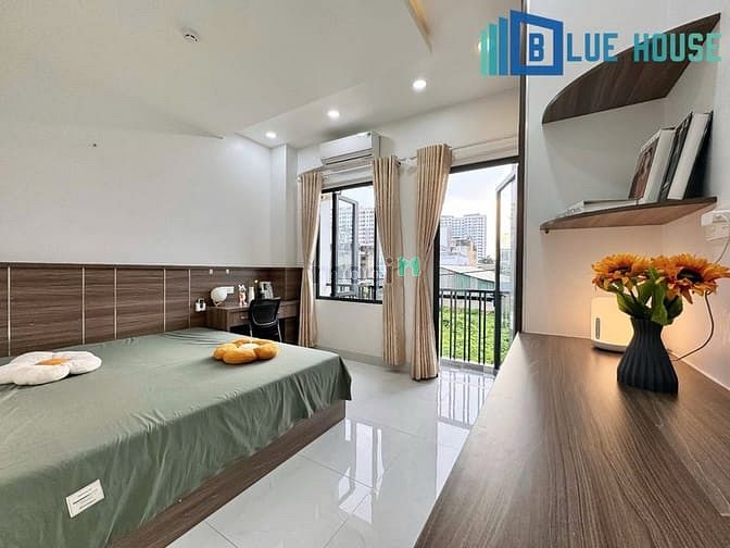 Hình ảnh CHO THUÊ CĂN HỘ Studio BAN CÔNG - FULL nội thất chỉ tính điện