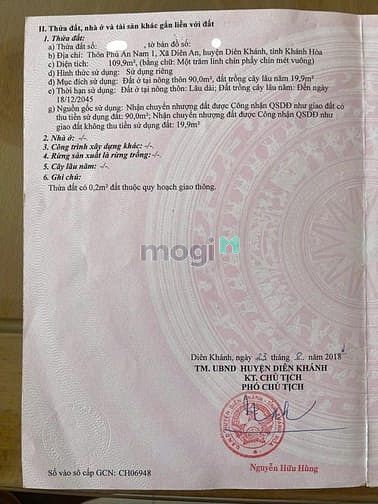 Hình ảnh DA67 Bán đất hẻm oto Phú Ân Nam xã Diên An