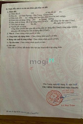 Hình ảnh Bắc Nha Trang - Bán lô đất 2 mặt tiền thôn Đông Vĩnh Phương