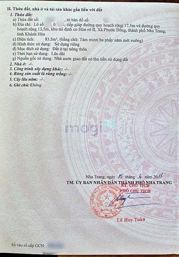Hình ảnh PD47 Bán đất 2 mặt tiền đường khu TĐC Hòn Rớ 2 - Nam Nha TRang
