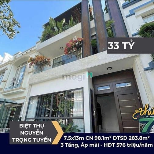 Hình ảnh 33 tỷ! Bán biệt thự đường Nguyễn Trọng Tuyển, QPN – ngang 7.5m – 3 lầu
