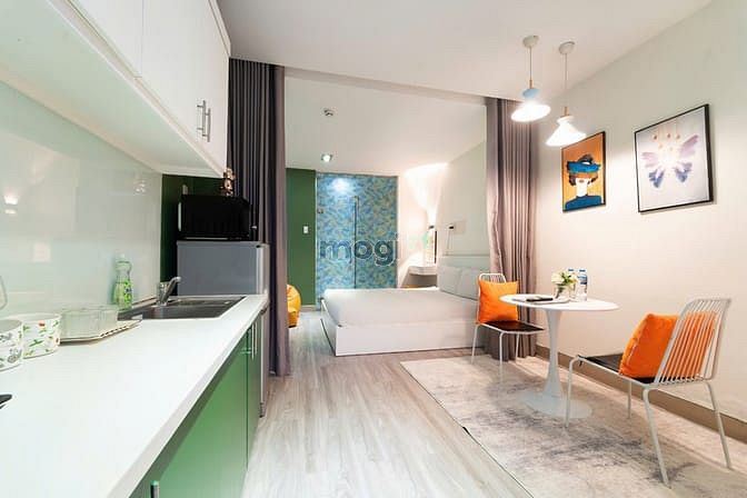 Hình ảnh Studio bancon Võ Văn Tần gần hồ con rùa, ĐH Kiến Trúc, Nhân Văn Quận 3