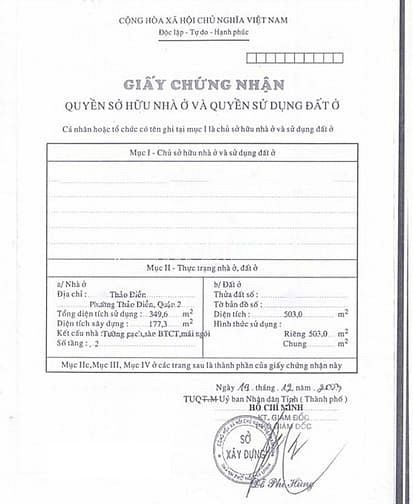Hình ảnh Bán lô đất bờ sông Thảo Điền Quận 2 cũ, khu compound, 503m2 thổ cư