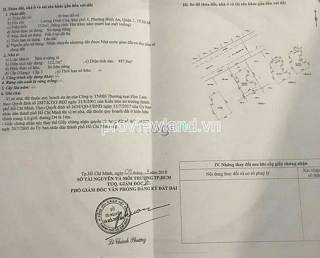 Hình ảnh Bán biệt thự đường Lương Định Của, Bình An, Quận 2, 252m2 đất, 3 tầng