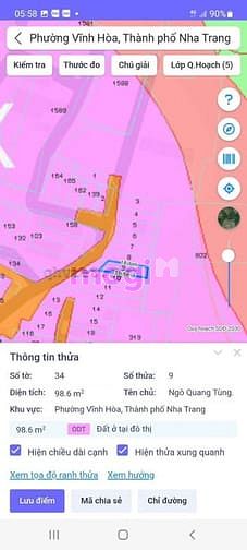 Hình ảnh Bán gấp lô đất gần biển-DT100m2(5x20m)-vĩnh hoà-Nha Trang-chỉ 1ty510