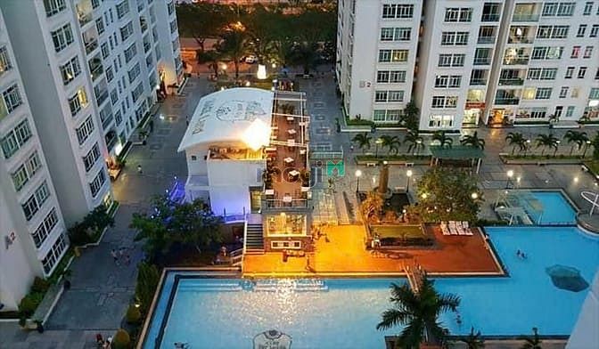 Hình ảnh Cho thuê CC New Saigon Hoàng Anh 3, 100m2, 2PN, 2WC,full nội thất