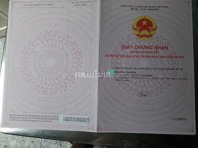 Hình ảnh Bán đất DT 2749 m2 mặt tiền đường 711 ấp Vân Hàn, xã Trung Lập Thượng