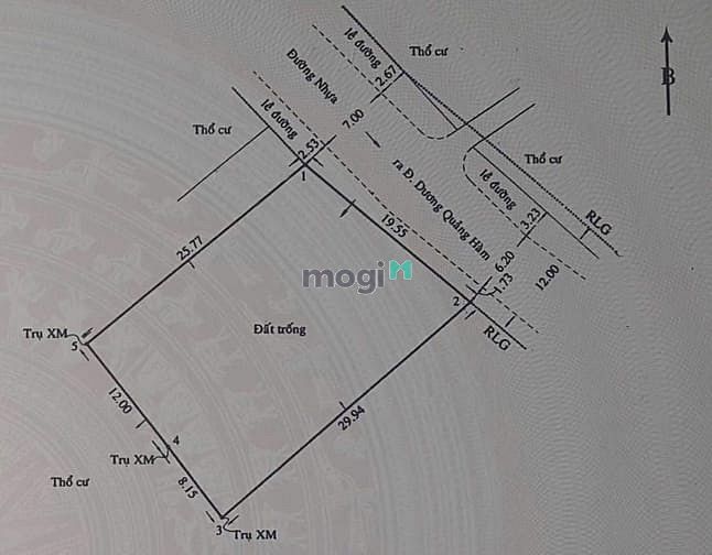Hình ảnh Bán đất (19,5x30) 496/63/7 Dương Quảng Hàm p6 Gò Vấp (Sát bờ kè)