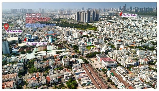 Hình ảnh Nhà 3 tầng đường 8 m 502 Huỳnh Tấn Phát Quận 7. 8*19, 153 m2. 12,99 tỷ