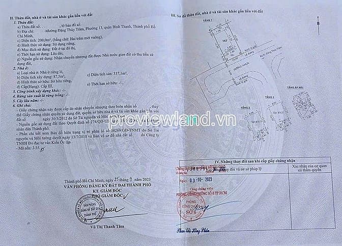 Hình ảnh Bán biệt thự Đặng Thùy Trâm, P.13 Bình Thạnh, 200m², có thang máy