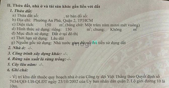 Hình ảnh Bán đất trống Võ Trường Toản, An Phú – 150m², vị trí cực đẹp, 50 tỷ