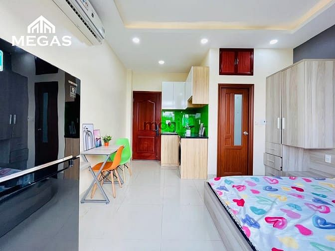 Hình ảnh Căn Hộ Studio Ban công Full nội thất - Máy giặt riêng tại Cát Lái mới