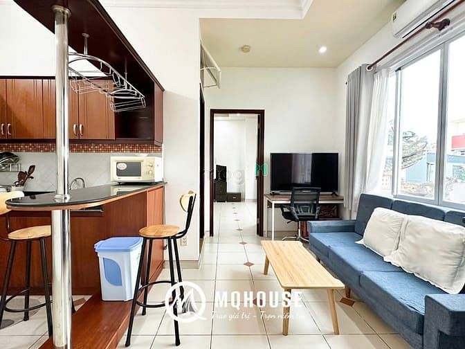Hình ảnh Cho Thuê Căn Hộ 1PN 65m2 Ban Công, Đầy Đủ Nội Thất,Co.opmart Nhiêu Lộc